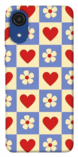 Чехол itsPrint Сердечки-цветочки для Samsung Galaxy A03 Core