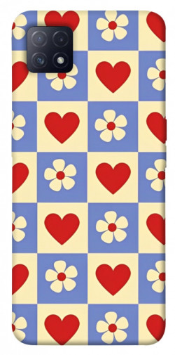 Чехол itsPrint Сердечки-цветочки для Oppo A72 5G / A73 5G