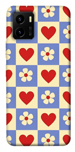 Чехол itsPrint Сердечки-цветочки для Vivo Y15s