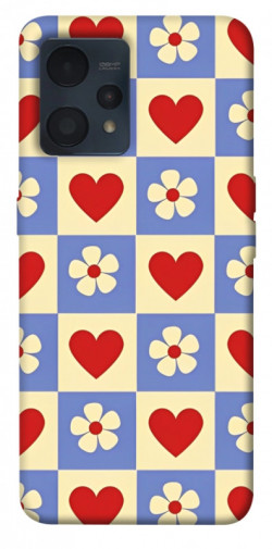 Чехол itsPrint Сердечки-цветочки для Realme 9 4G / 9 Pro+