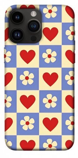 Чехол itsPrint Сердечки-цветочки для Apple iPhone 14 Pro Max (6.7")