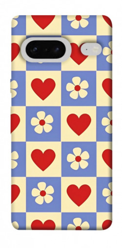 Чохол itsPrint Серця-квіточки для Google Pixel 7