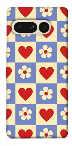 Чохол itsPrint Серця-квіточки для Google Pixel 7 Pro