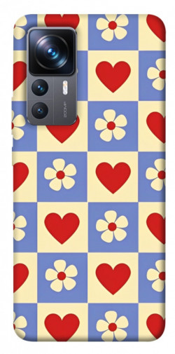 Чохол itsPrint Серця-квіточки для Xiaomi 12T / 12T Pro