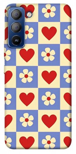 Чехол itsPrint Сердечки-цветочки для TECNO Pop 5 LTE