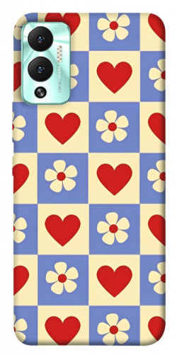 Чехол itsPrint Сердечки-цветочки для Infinix Hot 12 Play