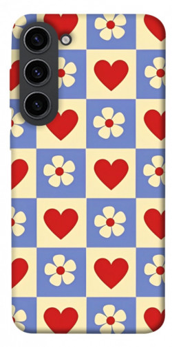 Чехол itsPrint Сердечки-цветочки для Samsung Galaxy S23