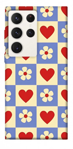 Чехол itsPrint Сердечки-цветочки для Samsung Galaxy S23 Ultra