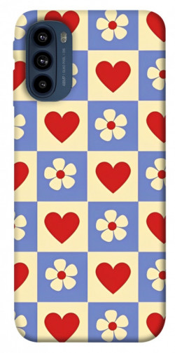 Чехол itsPrint Сердечки-цветочки для Motorola Moto G41