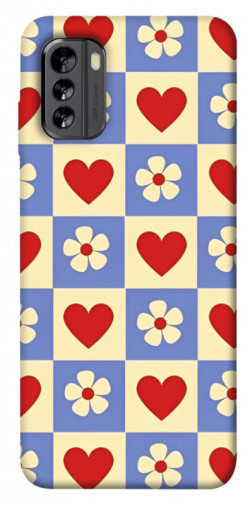 Чехол itsPrint Сердечки-цветочки для Nokia G60