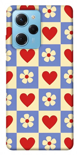 Чехол itsPrint Сердечки-цветочки для Xiaomi Poco X5 Pro 5G