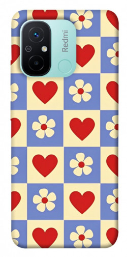 Чехол itsPrint Сердечки-цветочки для Xiaomi Redmi 12C