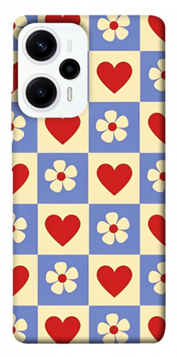 Чехол itsPrint Сердечки-цветочки для Xiaomi Poco F5 Pro