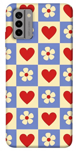 Чехол itsPrint Сердечки-цветочки для Nokia G22