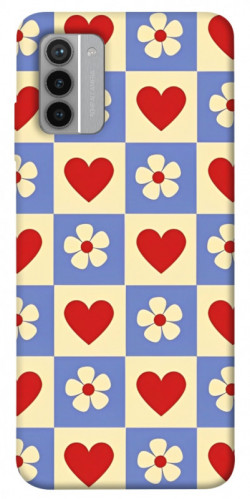 Чехол itsPrint Сердечки-цветочки для Nokia G42