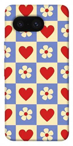 Чехол itsPrint Сердечки-цветочки для Google Pixel 8