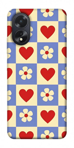 Чехол itsPrint Сердечки-цветочки для Oppo A38