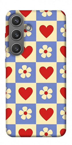 Чехол itsPrint Сердечки-цветочки для Samsung Galaxy S24