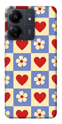 Чехол itsPrint Сердечки-цветочки для Xiaomi Redmi 13C