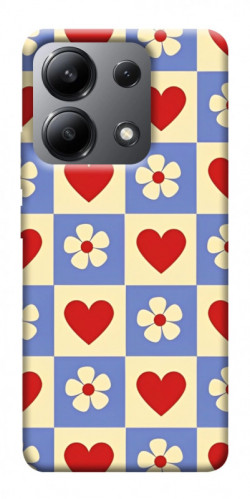 Чехол itsPrint Сердечки-цветочки для Xiaomi Redmi Note 13 4G