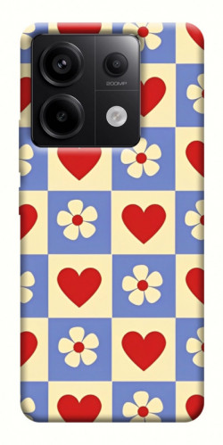 Чехол itsPrint Сердечки-цветочки для Xiaomi Redmi Note 13 Pro 4G
