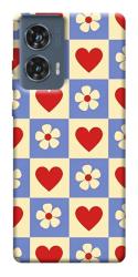 Чехол itsPrint Сердечки-цветочки для Motorola Edge 50 Fusion
