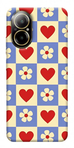 Чехол itsPrint Сердечки-цветочки для Realme C67 4G
