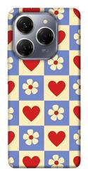 Чехол itsPrint Сердечки-цветочки для TECNO Spark 20 Pro