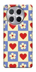 Чехол itsPrint Сердечки-цветочки для TECNO Camon 30 (CL6)