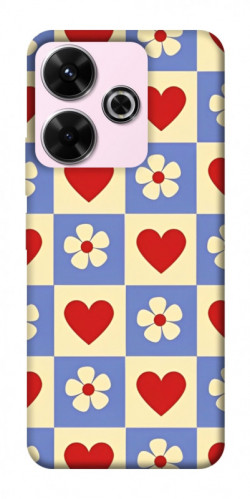 Чехол itsPrint Сердечки-цветочки для Xiaomi Redmi 13 4G / Poco M6 4G