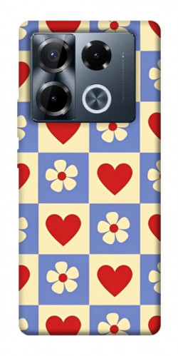 Чехол itsPrint Сердечки-цветочки для Infinix Note 40 Pro 4G