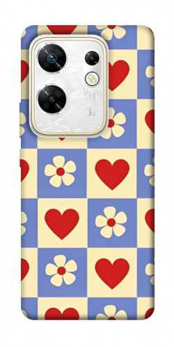 Чехол itsPrint Сердечки-цветочки для Infinix Zero 30 4G