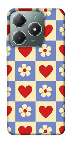 Чехол itsPrint Сердечки-цветочки для Realme C61 4G