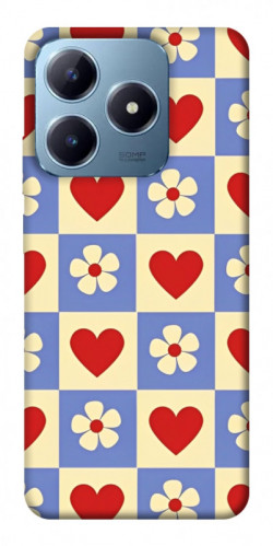 Чехол itsPrint Сердечки-цветочки для Realme C63 4G