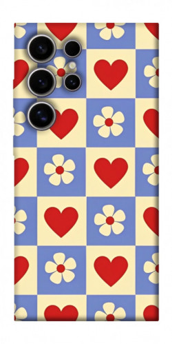 Чехол itsPrint Сердечки-цветочки для Samsung Galaxy S25 Ultra
