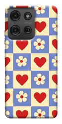 Чехол itsPrint Сердечки-цветочки для Motorola Moto G75 5G