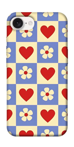 Чехол itsPrint Сердечки-цветочки для Apple iPhone 16e (6.1")