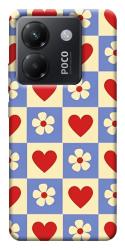 Чехол itsPrint Сердечки-цветочки для Xiaomi Poco M7 Pro 5G