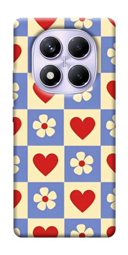 Чехол itsPrint Сердечки-цветочки для Xiaomi Poco X7