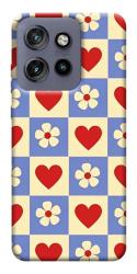 Чехол itsPrint Сердечки-цветочки для Motorola Edge 50 Neo