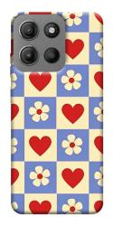 Чехол itsPrint Сердечки-цветочки для Motorola Moto G15 4G