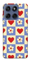 Чехол itsPrint Сердечки-цветочки для Motorola Edge 60 Fusion