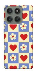 Чехол itsPrint Сердечки-цветочки для Motorola Edge 60 Pro