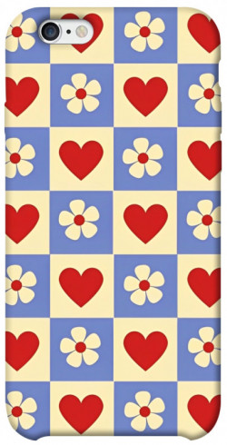 Чехол itsPrint Сердечки-цветочки для Apple iPhone 6/6s (4.7")