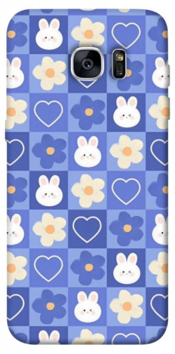 Чехол itsPrint Кролики-цветочки для Samsung G935F Galaxy S7 Edge