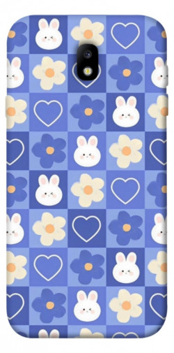 Чехол itsPrint Кролики-цветочки для Samsung J730 Galaxy J7 (2017)