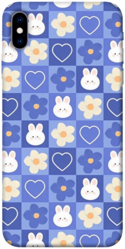 Чехол itsPrint Кролики-цветочки для Apple iPhone X (5.8")