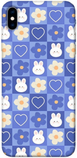 Чехол itsPrint Кролики-цветочки для Apple iPhone XS Max (6.5")