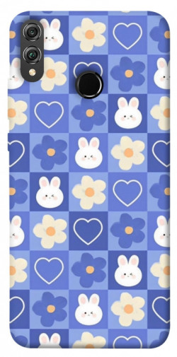 Чехол itsPrint Кролики-цветочки для Huawei Honor 8X