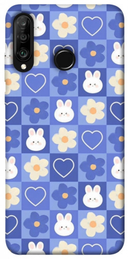 Чехол itsPrint Кролики-цветочки для Huawei P30 lite